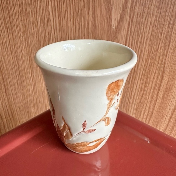 Vtg Royal Haeger 2 Piece Bathroom Set Tissue Cover Cup Ceramic Ivory Cream MCM - Picture 6 of 16